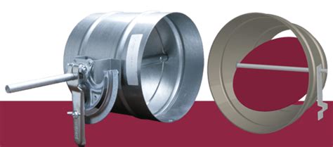 Round Control Dampers For Spiral Ducts