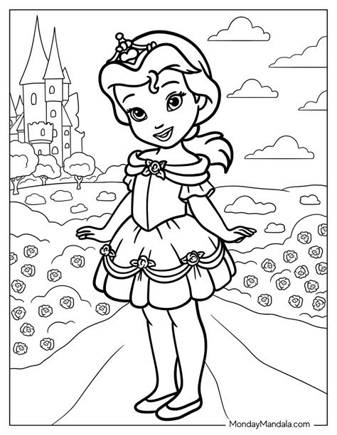 36 Disney Princess Coloring Pages (Free PDF Printables)