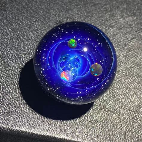 Galaxy Glass Sphere Glass Marble Universe Star Galaxy Glass Pendant