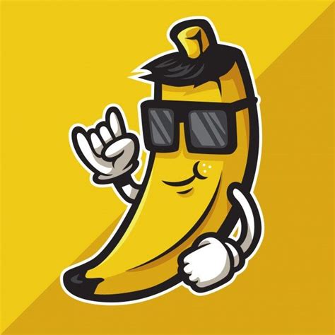 Cool Cartoon Banana With Sunglasses Prem Premium Vector Freepik