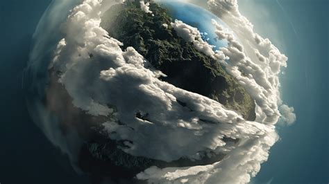 Wallpaper Digital Art Planet Sky Clouds Earth Space Art Cloud