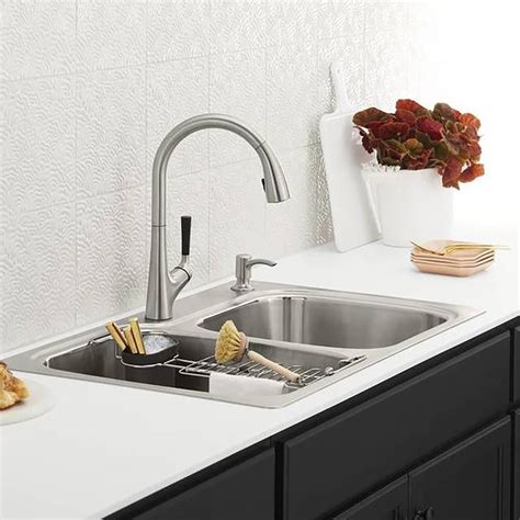 Silestone ofrece diferentes fregaderos de cocina a juego con tu encimera, obteniendo un único diseño con los mejores beneficios. Fregadero Mezcladora 2 Coladeras Todo En Uno Kohler Msi ...