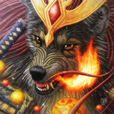Fire Wolf By Sheltiewolf On Deviantart Wolf Art Art Wolf