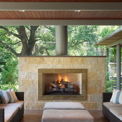 Modern Outdoor Fireplaces Modern Outdoor Fireplace Cozy Backyard