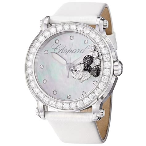 Chopard Women S Lwh Happy Sport Round Mickey Mouse Diamond Watch Free Shipping