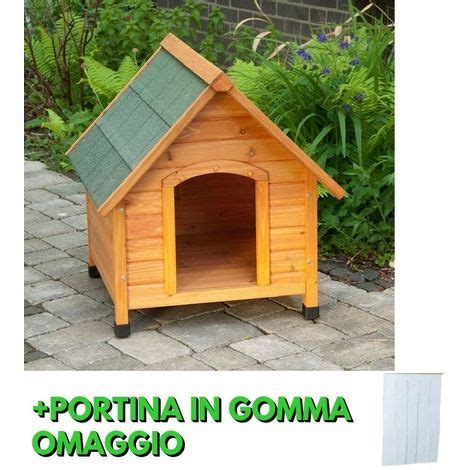 Cuccia in legno per cane cani tutte le taglie + tendina ...