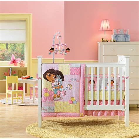 Choose the bed, wardrobe, the rug and more objects as you like it. dora bedroom decorations | Dora the explorer Crib bedding ...