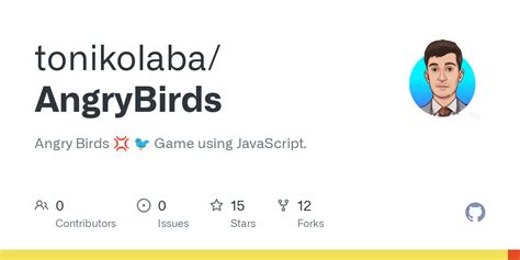 Github Tonikolabaangrybirds Angry Birds Bird Game Using Javascript