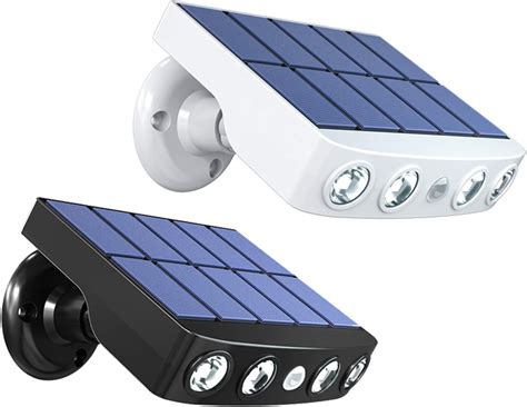 2 Pack Solar Lights Outdoor Solar Motion Sensor Security Lights With 3