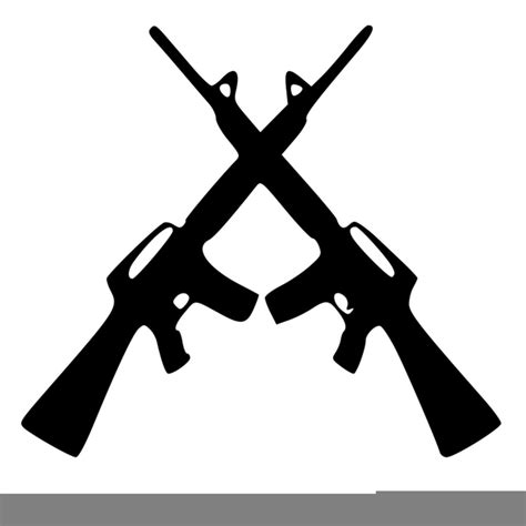 Crossed Rifle Clipart