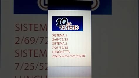 In virtù di questa considerazione, abbiamo studiato delle soluzioni di gioco abbordabili sotto il profilo della spesa, e che prendono in esame tutte le possibili giocate da 1 a 10 numeri. 10 E LOTTO SERALE - YouTube