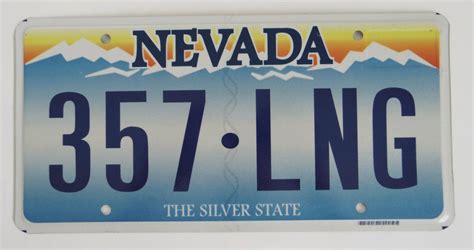 999 Nevadathesilverstateautolicenseplate State License Plate