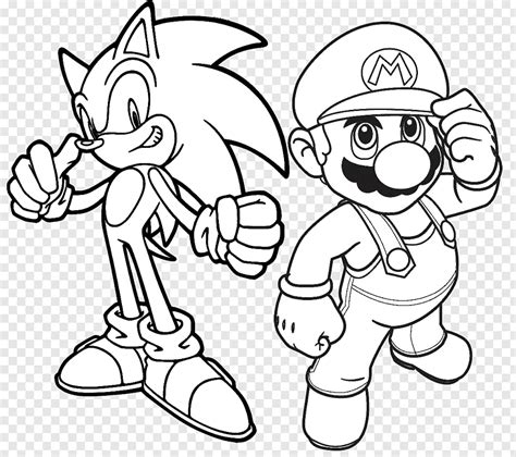 Free coloring pages mario and sonic. New Super Mario Bros. Wii Mario & Sonic at the Olympic ...