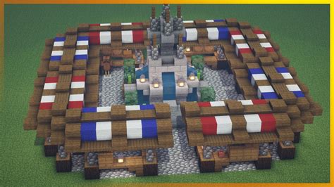 ⚒️ Minecraft How To Build A Medieval Marketplace Youtube