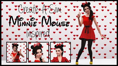 Create A Sim Minnie Mouse Inspired Youtube