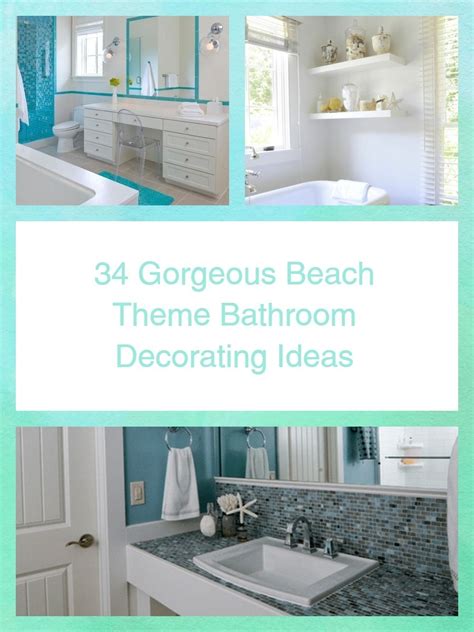 34 Gorgeous Beach Theme Bathroom Decorating Ideas Magzhouse