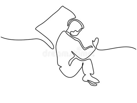 Homem Na Pose Do Sono No Descanso Ilustração Do Vetor Ilustração De