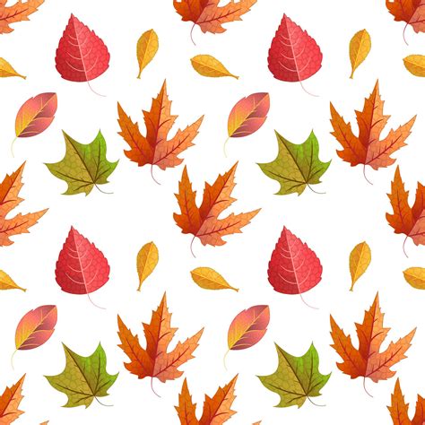 Vector Seamless With Autumn Maple Leaves Download Free Vectors