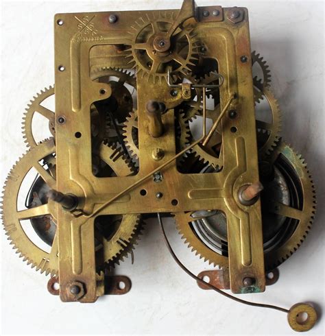 Antique Clock Movement For Parts Movement Signed S Genuine Scarce Parts