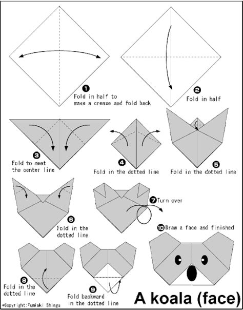 Koalaface Easy Origami Instructions For Kids