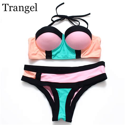 Trangel Sexy Bikini 2017 Women Swimwear Bandage Push Up Swimsuit For