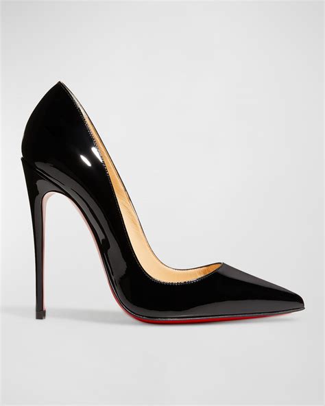 Christian Louboutin So Kate Patent Pointed Toe Red Sole Pump And