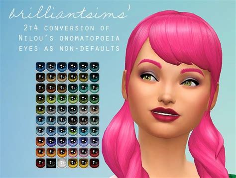 My Sims 4 Blog Ts2 To Ts4 Nnnilous Onomatopoeia Eyes As Non De