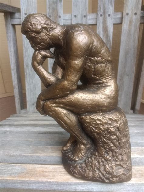 Vintage Austin Productions Inc The Thinker Sculpture Retro Etsy