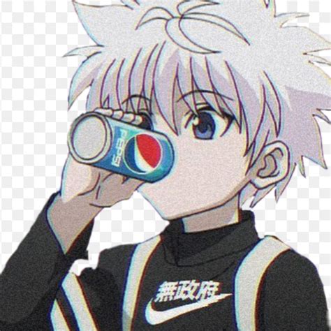 View Anime Wallpaper Killua Drinking Pepsi Pictures