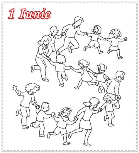 Planse De Colorat Pentru Copii De 1 Iunie Gratuit Pentru A Imprima