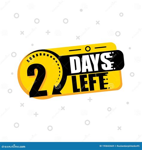 26 Days Left Countdown Badge Vector Illustration Isolated On White