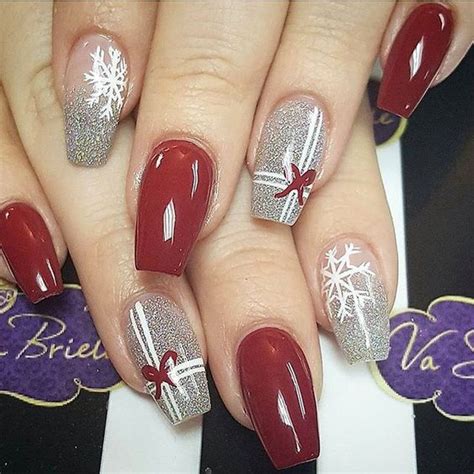 2020 Gel Nails For Christmas Winter Nail Designs Writing On The Snow