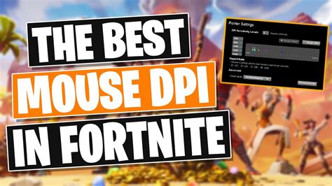 What Is The Best Mouse Dpi In Fortnite Youtube