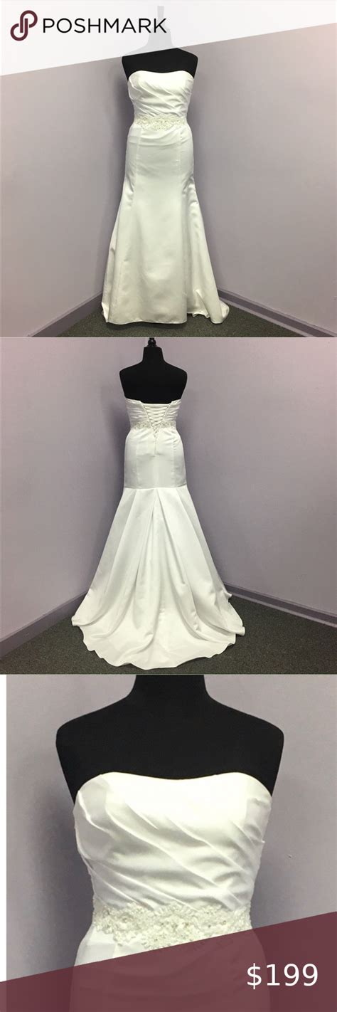 Ella Rosa Style Ga2210 Size 16 White Style Bridal Gowns