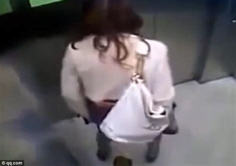 When Nature Calls Disgusting Moment Woman Defecates In A Lift And Then Calmly Walks Out Daily