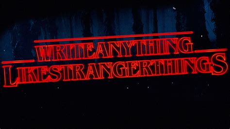 Welcome to thewordfinder's stranger things logo generator. You Can Now Write Anything In "Stranger Things" Font