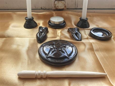 Complete Pagan Altar Kit Travel Altar Set Vintage Pagan Tools Etsy Uk