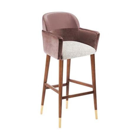 Minimal Style Bar Stool In Solid Wood Textiles Or Leather Seatings For Sale At 1stdibs Solid