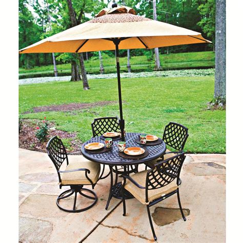 Our agio patio furniture is comfortable outdoor furniture that dresses up any patio, deck or outdoor space. Agio Heritage 6-Piece Outdoor Dining Set with Round ...