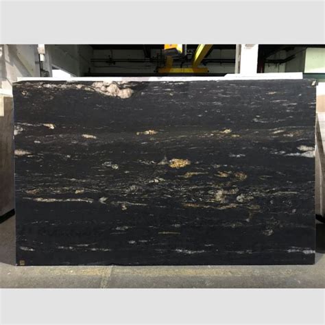 Quality Honed Cosmic Black Granite Slabs Wholesale Yeyang Stone Factory