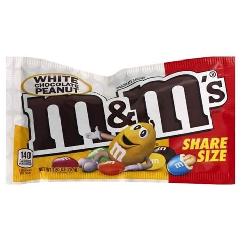 Mandms White Chocolate Peanut Sharing Size Acquista Mandms White