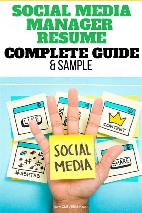 We analyzed hundreds of social media marketing resume samples and talked to social media how to write a social media marketing specialist resume. Social Media Manager: Sample & Complete Guide in 2020 ...