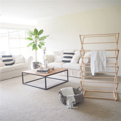 Pennsylvania woodworks clothes drying rack: Washing Day! #white #wooden clothes dryer #indoor plants ...