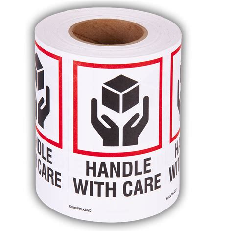 Handle With Care International Safe Handling Warning Stickers