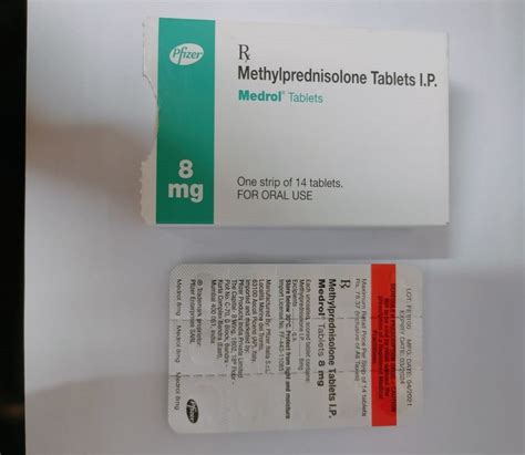 Medrol Methylprednisolone Tablets Ip 8 Mg At Rs 156box In Nagpur Id