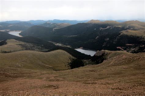 Pikes peak international hill climb. Colorado: Pikes Peak - Lake Moraine and Big Tooth Reservoi ...