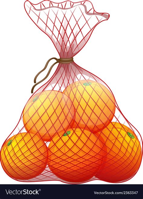 A Pack Of Ripe Oranges Royalty Free Vector Image