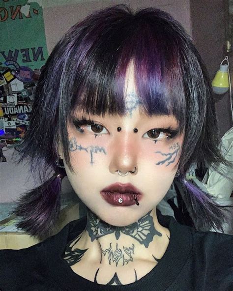 E Girl Edgy Aesthetic Emo Piercings Tattoos Grunge Alt Makeup