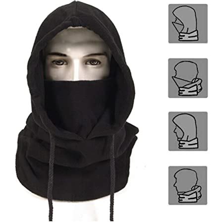 Tagvo Balaclava Windproof Ski Mask Thermal Fleece Hood Winter Multipurpose Use Unisex Face Mask