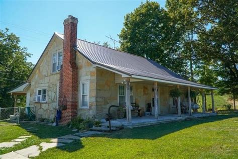 Stone Farmhouse For Sale Wbarnoutbuildings And Pond On 18 Acres